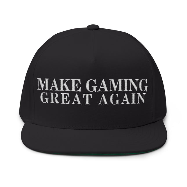 SoundBoardLord Make Gaming Great Again embroidered black flatbill cap