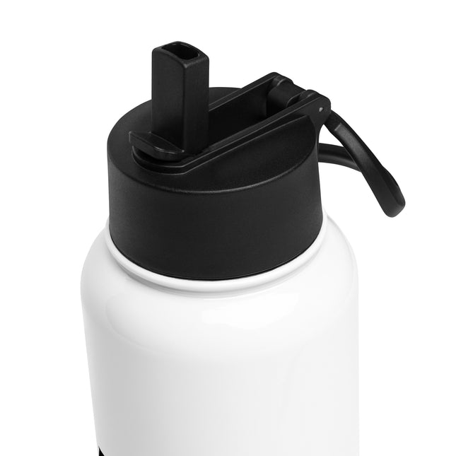 MGGA Stainless steel water bottle with a straw lid
